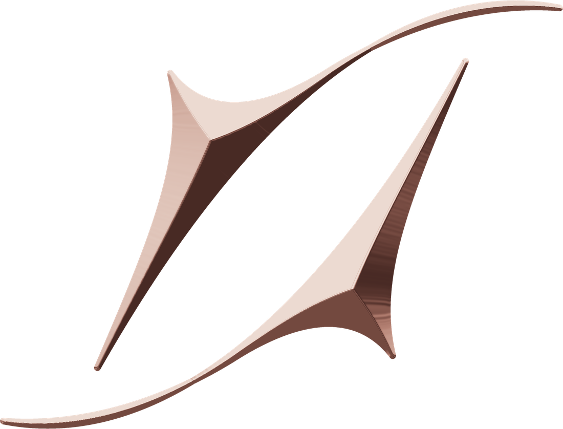 Logo METINA en or rose